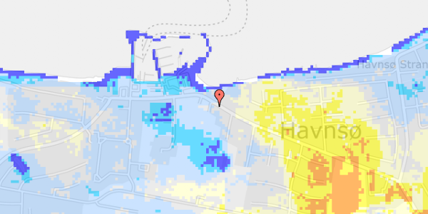 Ekstrem regn på Havnevej 34