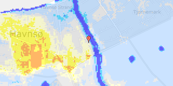 Ekstrem regn på Strandgårdsvej 30