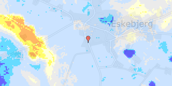 Ekstrem regn på Vilhelmshøjvej 6