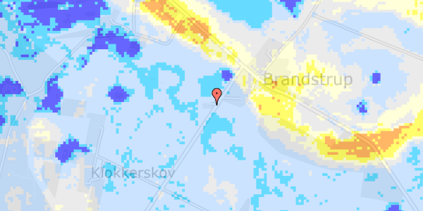 Ekstrem regn på Brandstrupvej 19