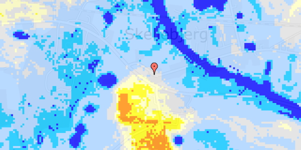 Ekstrem regn på Herrestrupvej 4