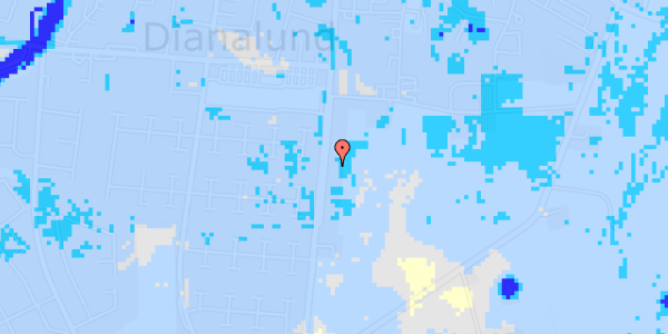 Ekstrem regn på Holbergsvej 35