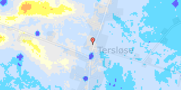 Ekstrem regn på Holbergsvej 82