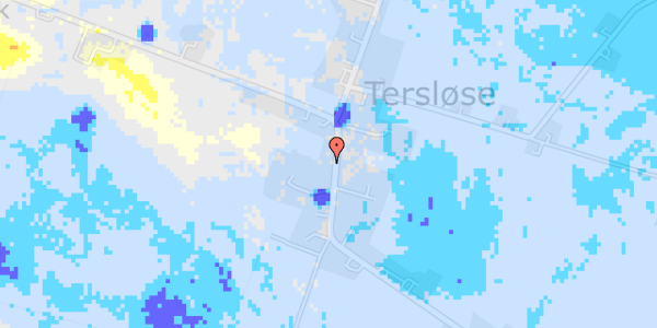 Ekstrem regn på Holbergsvej 90