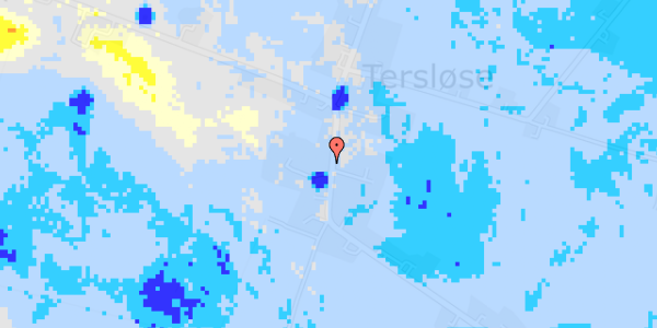 Ekstrem regn på Holbergsvej 94