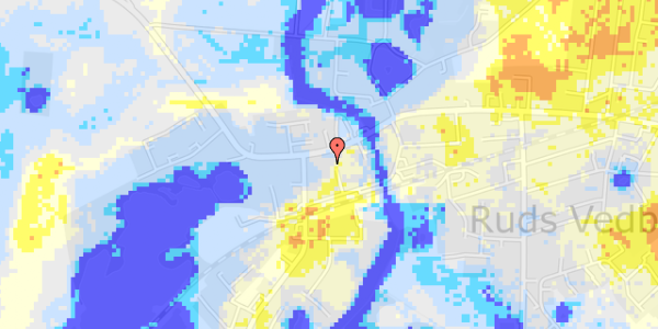 Ekstrem regn på Rudsgade 6