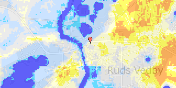 Ekstrem regn på Rudsgade 22, 1. 