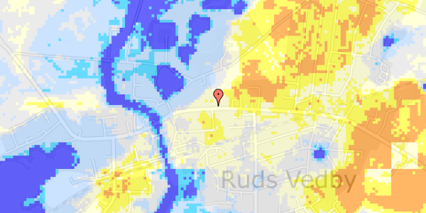 Ekstrem regn på Rudsgade 25