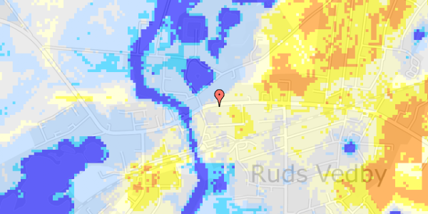 Ekstrem regn på Rudsgade 26