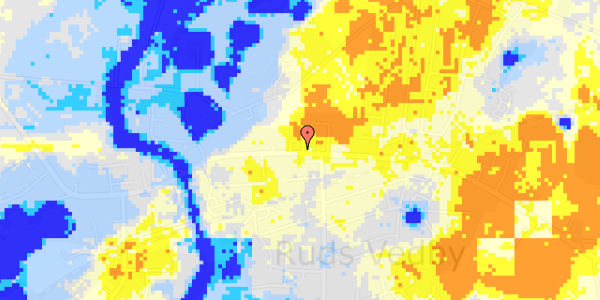 Ekstrem regn på Rudsgade 37