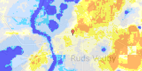 Ekstrem regn på Rudsgade 38, 1. 