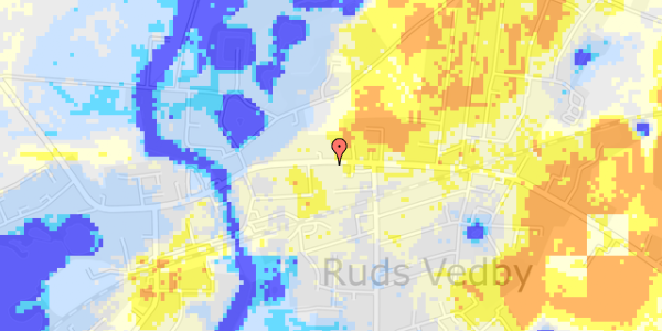 Ekstrem regn på Rudsgade 40