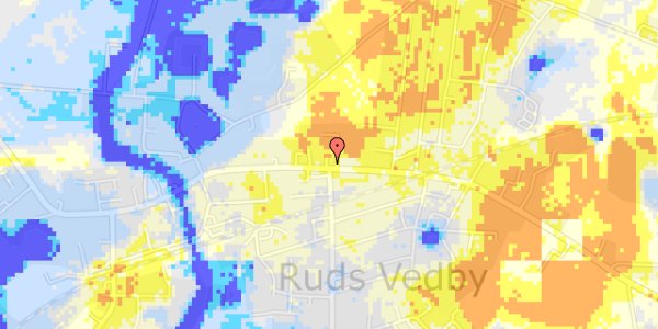 Ekstrem regn på Rudsgade 41A, st. 