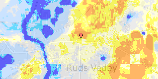 Ekstrem regn på Rudsgade 41C, st. 