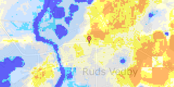 Ekstrem regn på Rudsgade 42