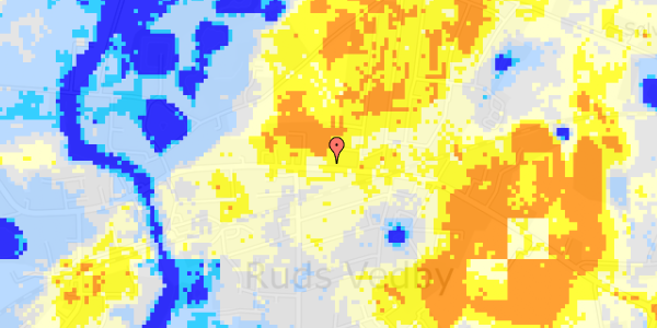 Ekstrem regn på Rudsgade 45