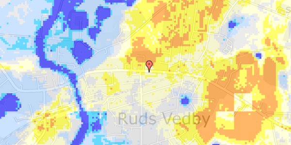 Ekstrem regn på Rudsgade 48