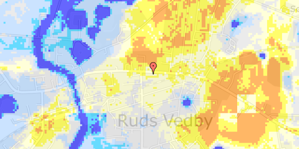 Ekstrem regn på Rudsgade 50