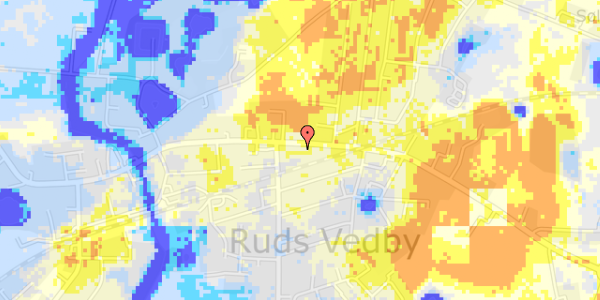 Ekstrem regn på Rudsgade 52, 1. 