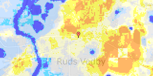 Ekstrem regn på Rudsgade 54