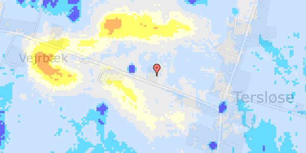 Ekstrem regn på Skellebjergvej 6