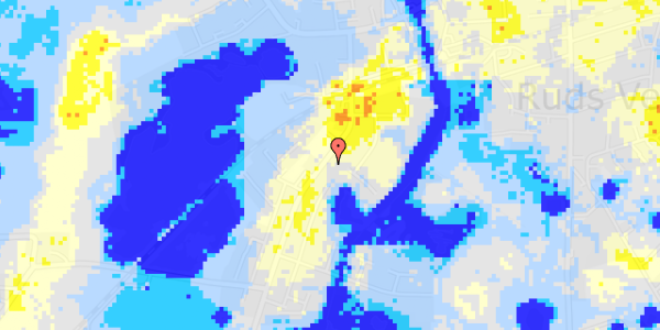 Ekstrem regn på Slagelsevej 21