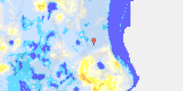 Ekstrem regn på Egemosegårdsvej 1