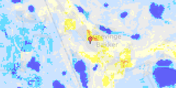 Ekstrem regn på Grevinge Bakker 24