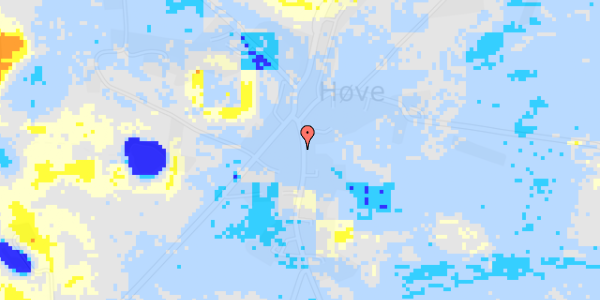 Ekstrem regn på Høve Bygade 29