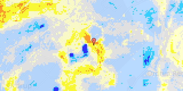 Ekstrem regn på Kåltoften 35