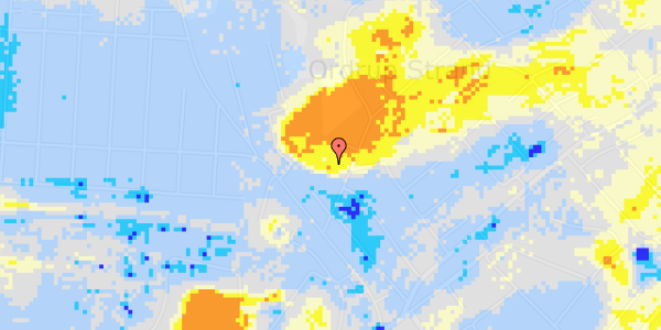 Ekstrem regn på Ribsvej 1C