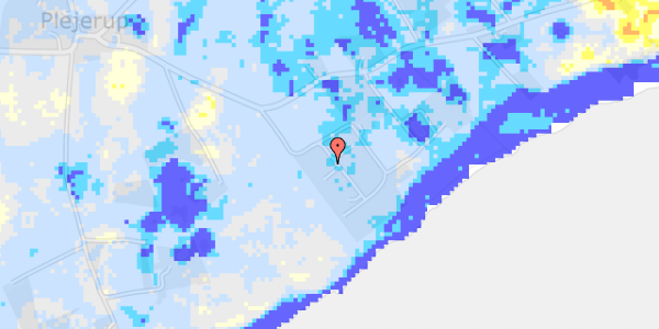 Ekstrem regn på Strandly 6