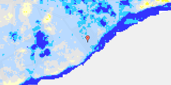 Ekstrem regn på Strandly 16