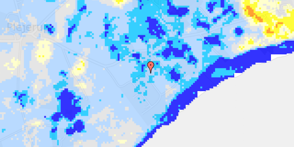 Ekstrem regn på Strandly 19