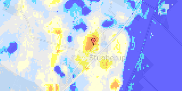 Ekstrem regn på Stubberup Byvej 20