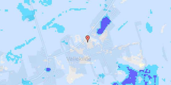 Ekstrem regn på Vallekildevej 127B