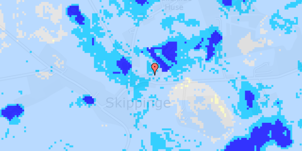 Ekstrem regn på Vallekildevej 178