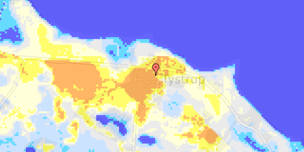 Ekstrem regn på Tystrupvej 12