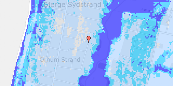 Ekstrem regn på Fredskovens Birkevej 1