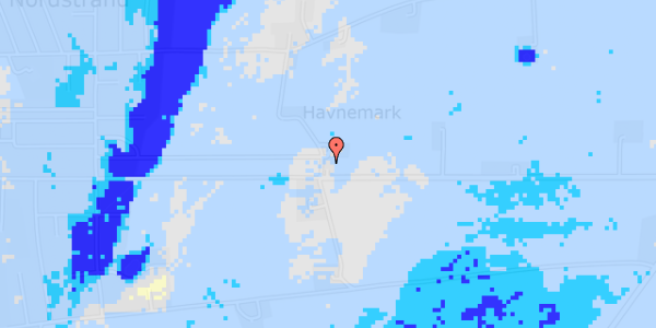 Ekstrem regn på Havnemarken 10