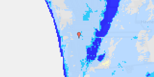 Ekstrem regn på Havnemarken 17