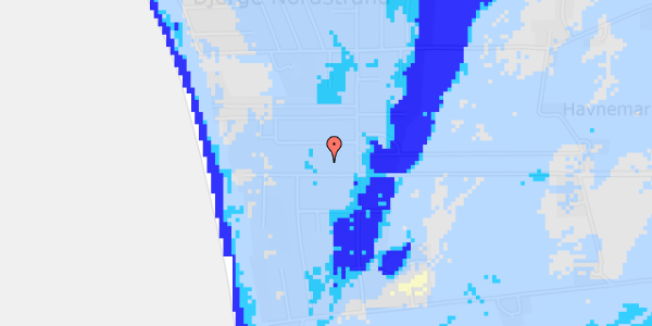 Ekstrem regn på Havnemarken 24