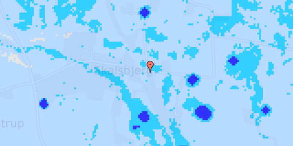 Ekstrem regn på Skalsbjergvej 28