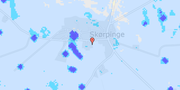 Ekstrem regn på Skørpingevej 28