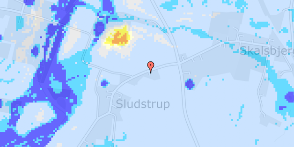 Ekstrem regn på Sludstrupvej 3