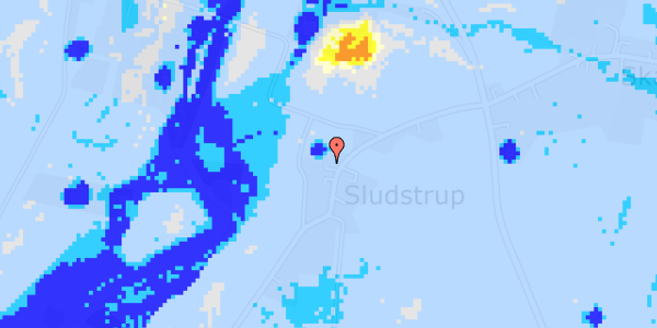 Ekstrem regn på Sludstrupvej 4