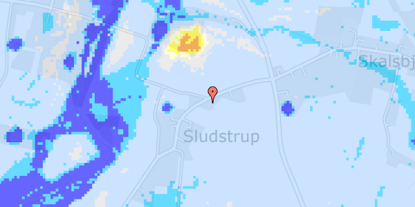 Ekstrem regn på Sludstrupvej 5