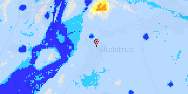 Ekstrem regn på Sludstrupvej 6