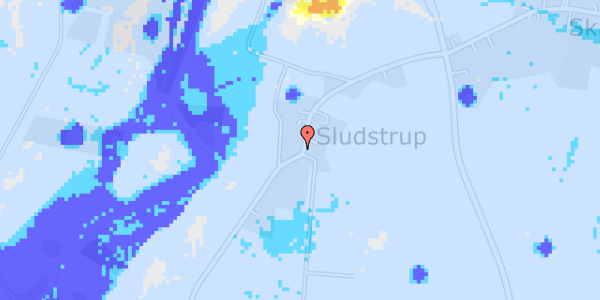 Ekstrem regn på Sludstrupvej 10