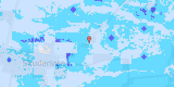 Ekstrem regn på Skuderløsevej 37